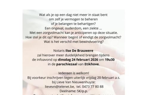 De zorgvolmacht door Notaris Ilse De Brauwere © Ferm Maarkedal