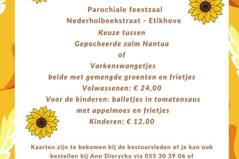 Ferm Maarkedal - Jaarlijks eetfestijn - info: ann.dieryckx@telenet.be © Ferm Maarkedal
