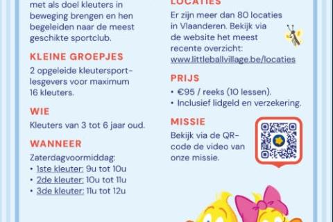 Sporttraject op maat van kleuters © www.littleballvillage.be