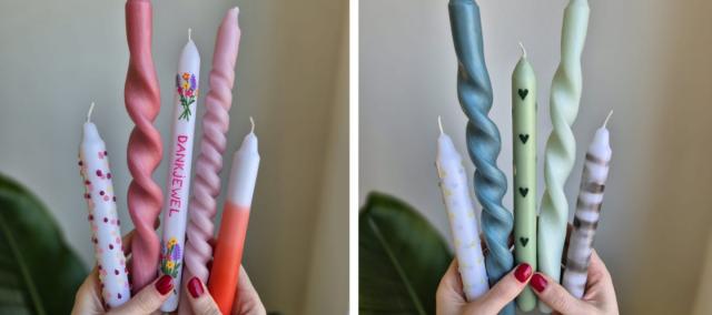 Feestelijke dinerkaarsen maken © © AtelierAllTheway