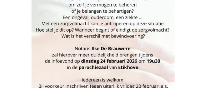 De zorgvolmacht door Notaris Ilse De Brauwere © Ferm Maarkedal