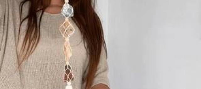 Maak je eigen chakra hanger met edelstenen © Macramagic